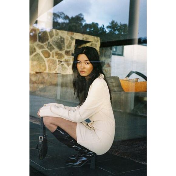 WITH JEAN Jackie Cut Out Dress in Buttercream Size M SEEN ON EUPHORIA - Picture 6 of 14